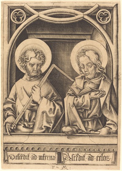 św. Tomasza i Jakuba Mniejszego, ok. 1930 14801485. autorstwa Israhel van Meckenem