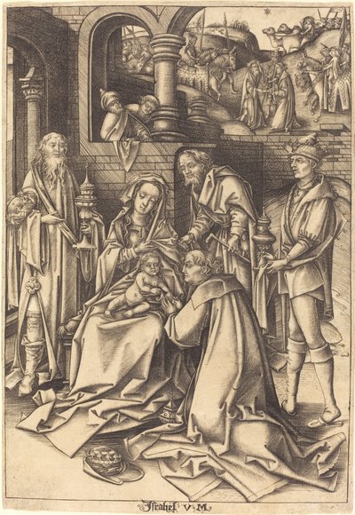 Pokłon Trzech Króli autorstwa Israhel van Meckenem after Hans Holbein the Elder