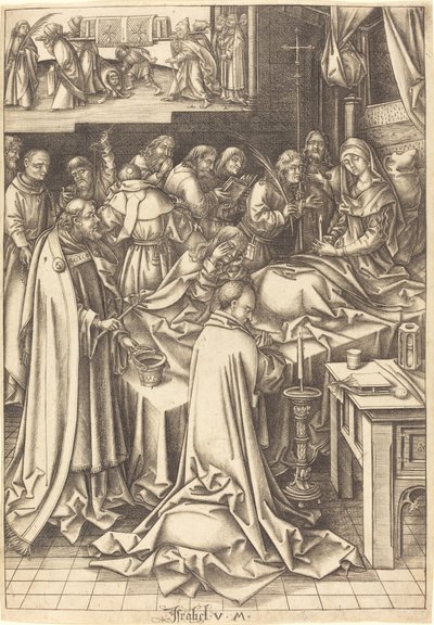 Śmierć Dziewicy autorstwa Israhel van Meckenem after Hans Holbein the Elder