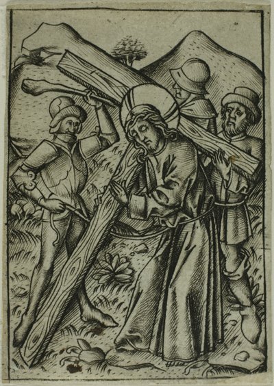 Chrystus niosący krzyż autorstwa Israhel van Meckenem the younger