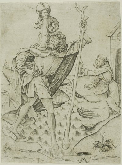 Święty Krzysztof autorstwa Israhel van Meckenem the younger