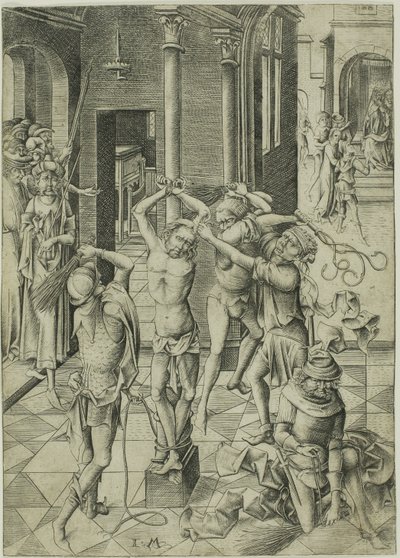 Biczowanie autorstwa Israhel van Meckenem the younger