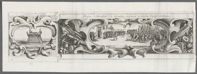 Oblężenie La Rochelle: Tablica 14, 1628-1630. autorstwa Israël Henriet