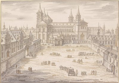 Katedra w Speyer i Pałac Biskupów. 1621 autorstwa Israël Silvestre