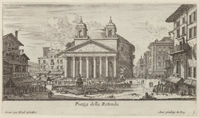 Piazza della Rotonda autorstwa Israël Silvestre