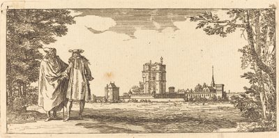 Ogólny plan Chasteau i małego Parc de Vincennes autorstwa Israël Silvestre