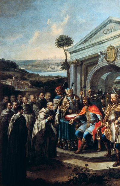 Bela III założenie klasztoru cystersów w Szentgotthard w latach 1183 1795-1796 autorstwa Istvan Dorfmeister