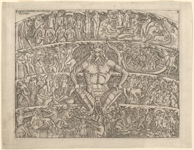 Inferno, po Fresku w Camposanto w Pizie autorstwa Italian 15th Century