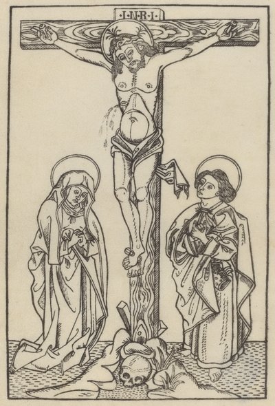 Chrystus na krzyżu autorstwa Italian 15th Century or Master I.D.