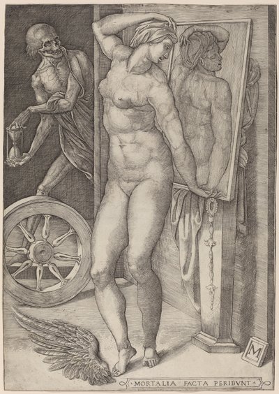 Alegoria próżności (Śmierć zaskakująca kobietę) autorstwa Italian 16th Century