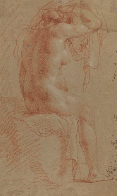 Naga postać kobieca [verso] autorstwa Italian 17th Century