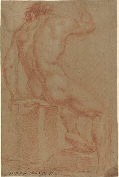Naga figura męska [odbyt.] autorstwa Italian 17th Century