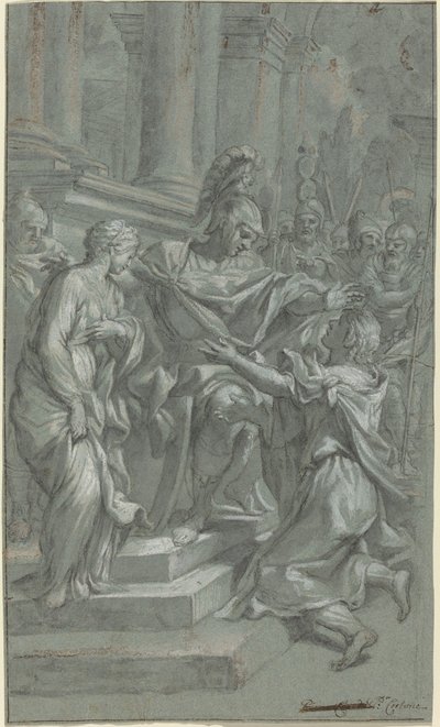 Scypion przywraca swojego więźnia swemu kochankowi autorstwa Italian 17th Century