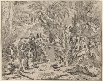 Alegoria malarstwa autorstwa Italian 17th Century, after Pietro Testa