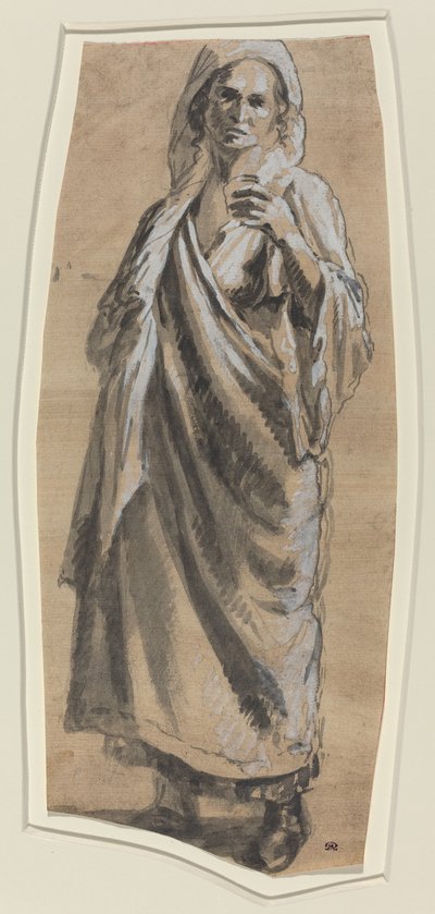 Studium stojącej kobiety autorstwa Italian 18th Century