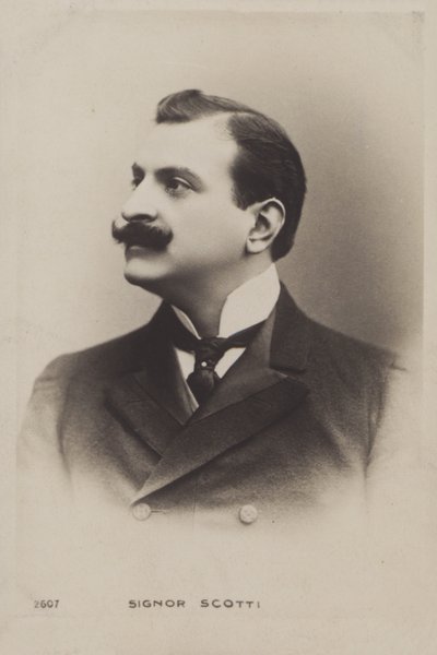 Antonio Scotti, włoski baryton operowy autorstwa Italian Photographer