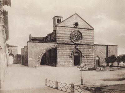 Asyż: Kościół i klasztor S Chiara, Filippo da Campello (zdjęcie czarno-białe) autorstwa Italian Photographer