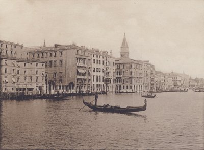 Grand Canal, Hotele (zdjęcie czarno-białe) autorstwa Italian Photographer
