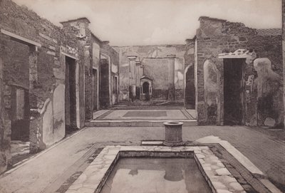 Casa Del Poeta Tragico, Dom Poety Tragicznego (zdjęcie czarno-białe) autorstwa Italian Photographer