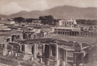Koszary Gladiatorów Z Panoramą, Szkoła Szermierki (zdjęcie czarno-białe) autorstwa Italian Photographer