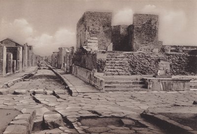 Empio Della Fortuna, Świątynia Fortuny (zdjęcie czarno-białe) autorstwa Italian Photographer