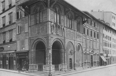 Florencja, Loggia del Bargello (zdjęcie czarno-białe) autorstwa Italian Photographer