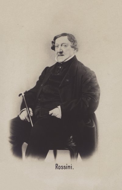 Gioachino Rossini, włoski kompozytor autorstwa Italian Photographer