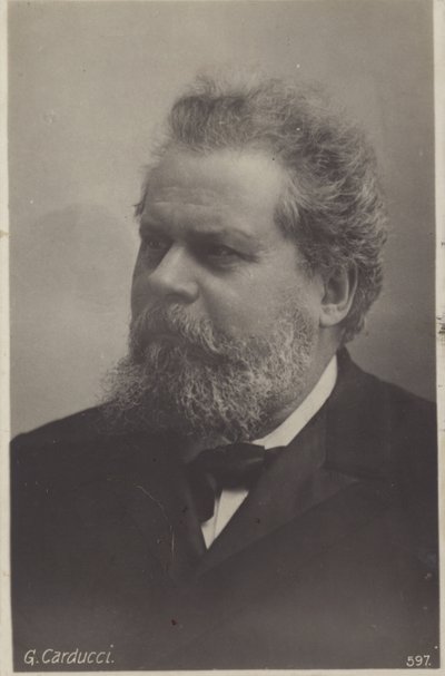 Giosue Carducci (1835-1907), włoski poeta, laureat Nagrody Nobla autorstwa Italian Photographer