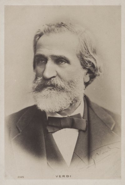 Giuseppe Verdi, włoski kompozytor autorstwa Italian Photographer