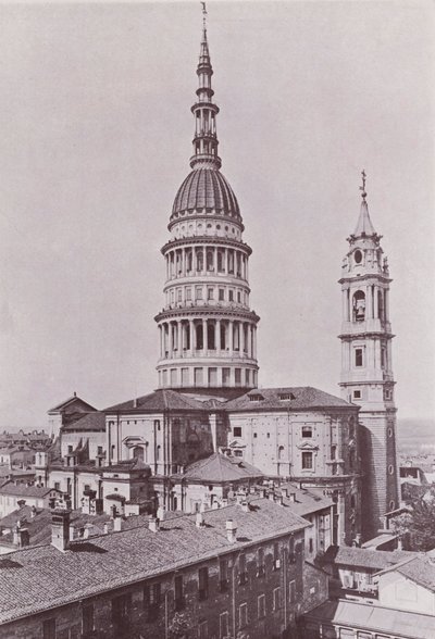 Włochy: Novara, San Gaudenzio (zdjęcie czarno-białe) autorstwa Italian Photographer