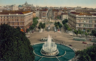 Mediolan: Panorama z zamku (zdjęcie kolorowe) autorstwa Italian Photographer
