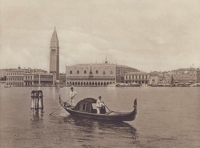 Panorama E Gondola (zdjęcie czarno-białe) autorstwa Italian Photographer