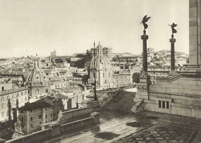 Panorama z pomnika Wiktora Emanuela autorstwa Italian Photographer