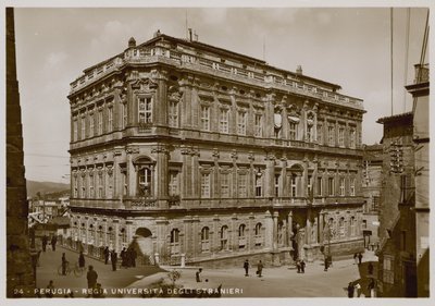 Perugia, Uniwersytet Cudzoziemców, ok. 1920 autorstwa Italian Photographer