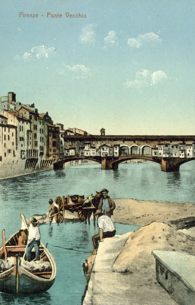 Ponte Vecchio, Florencja (kolorowe zdjęcie) autorstwa Italian Photographer