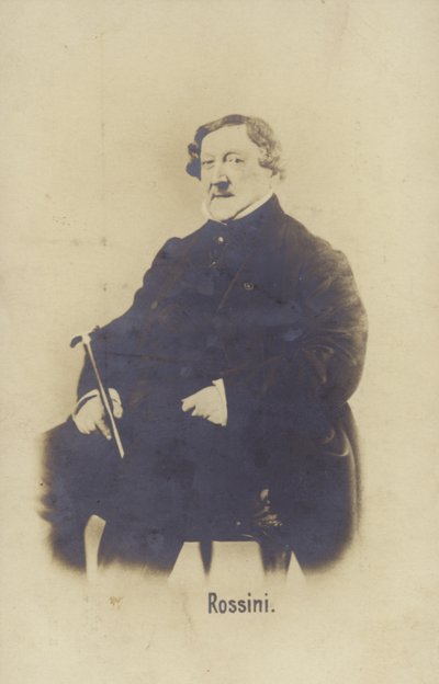 Portret Gioachino Rossiniego autorstwa Italian Photographer