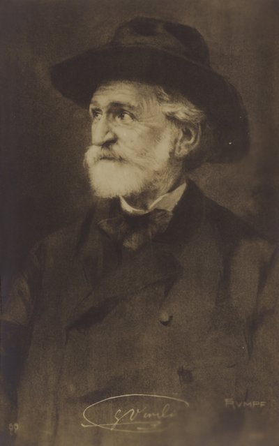 Portret Giuseppe Verdiego autorstwa Italian Photographer