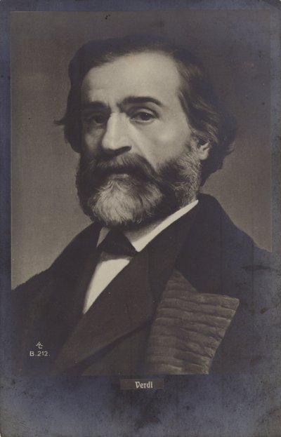 Portret Giuseppe Verdiego autorstwa Italian Photographer