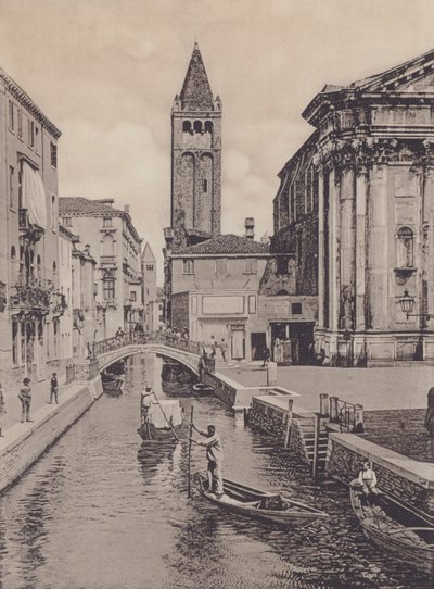 Rio S Barnaba (zdjęcie czarno-białe) autorstwa Italian Photographer