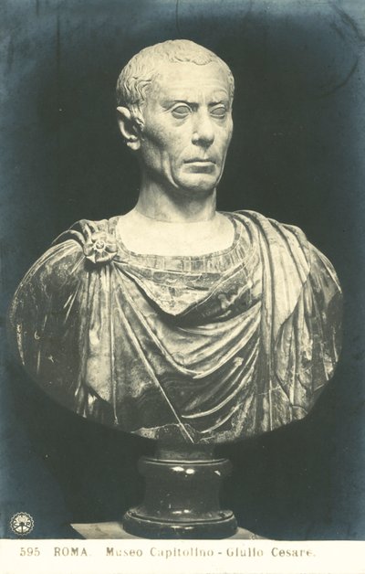 Rzym, Muzeum Kapitolińskie, Popiersie, Juliusz Cezar autorstwa Italian Photographer