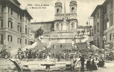 Rzym, Włochy, Schody Hiszpańskie autorstwa Italian Photographer