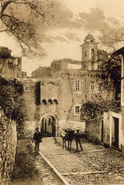 San Remo, Porta S Giuseppe (zdjęcie czarno-białe) autorstwa Italian Photographer