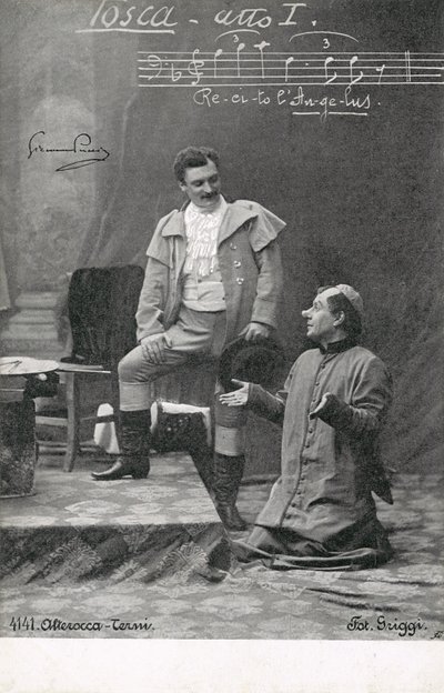 Scena z Toski (zdjęcie czarno-białe) autorstwa Italian Photographer