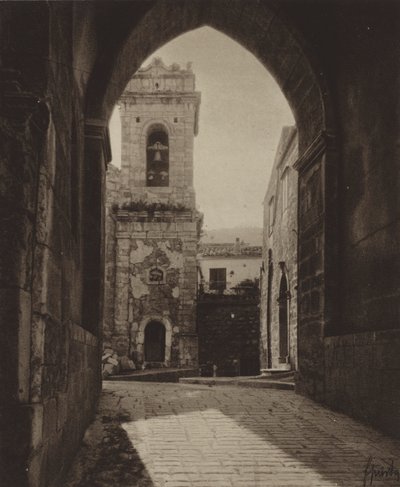 Sycylia: Le Madonie, Petralia (zdjęcie czarno-białe) autorstwa Italian Photographer