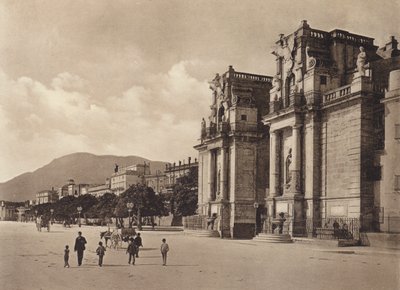 Sycylia: Porta Felice (zdjęcie czarno-białe) autorstwa Italian Photographer