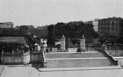 Taranto, Ingresso principale Villa Peripato (zdjęcie czarno-białe) autorstwa Italian Photographer