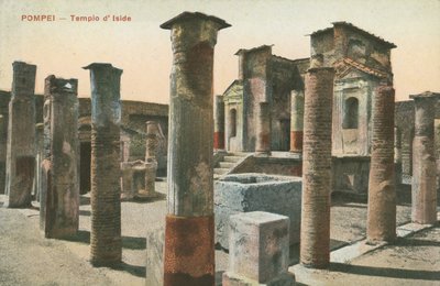 Świątynia Izydy w Pompejach (zdjęcie kolorowe) autorstwa Italian Photographer