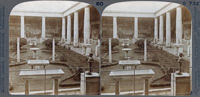 Dom Vettii, Pompeje, z The Underwood Travel Library, 1895 (zdjęcie w sepii) autorstwa Italian Photographer