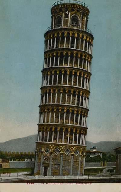Krzywa Wieża w Pizie. Pocztówka wysłana w 1913 roku. autorstwa Italian Photographer