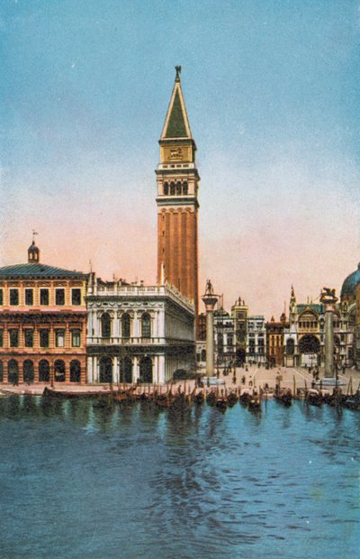 Wenecja: Piazzetta s Marco dal Mare (kolorowe zdjęcie) autorstwa Italian Photographer